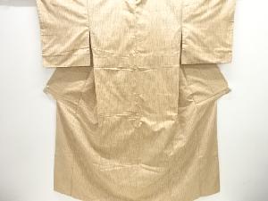 アンティーク　立涌模様織り出し手織り紬着物